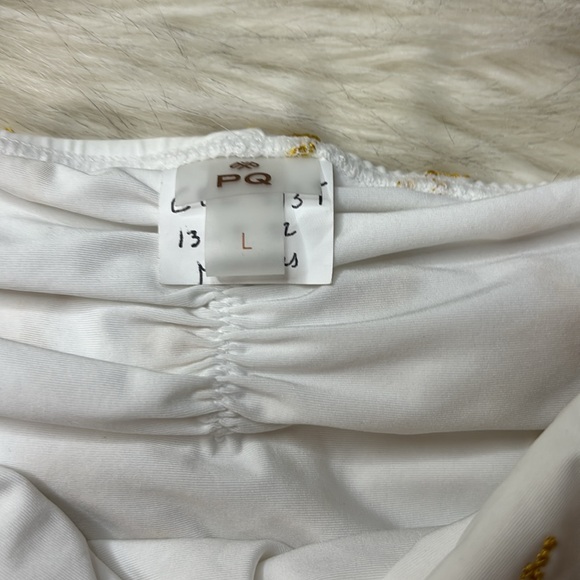 NWOT PQ Swim Celestial Embroidered Tie Bottoms Full Cut - Picture 8 of 8